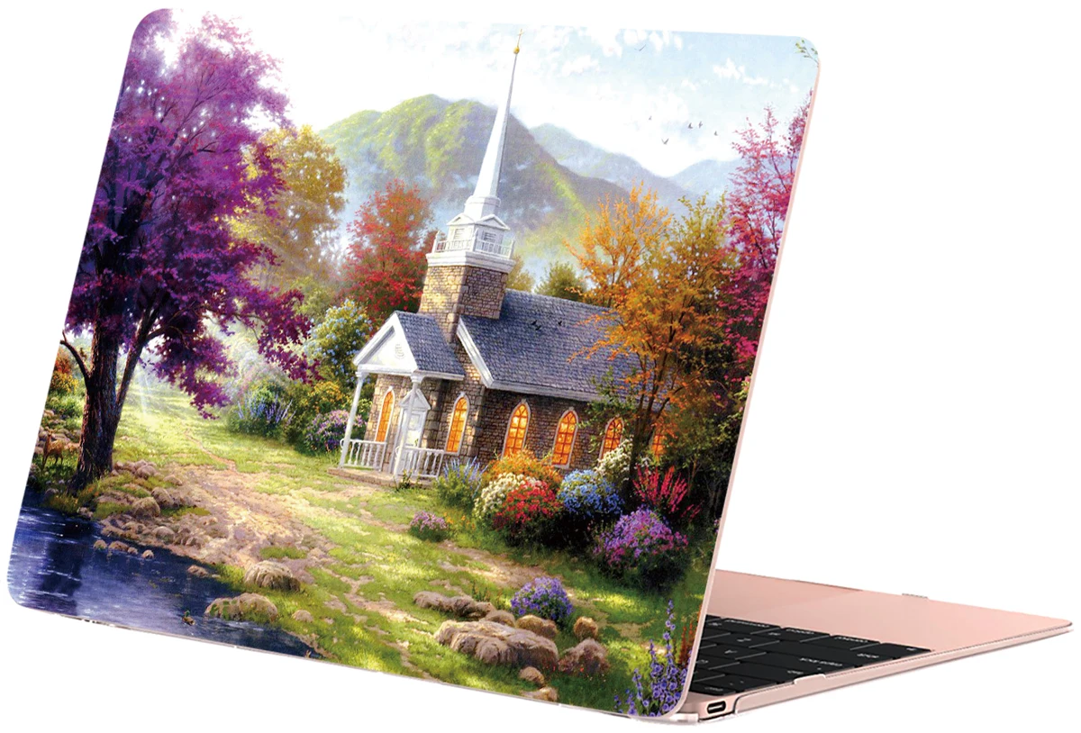 Чехол Sykiila для Macbook Air 11 13 Pro 12 13 15 чехол картина маслом оболочка A1706 A1707 A1989 Сенсорная панель Гог мрамор