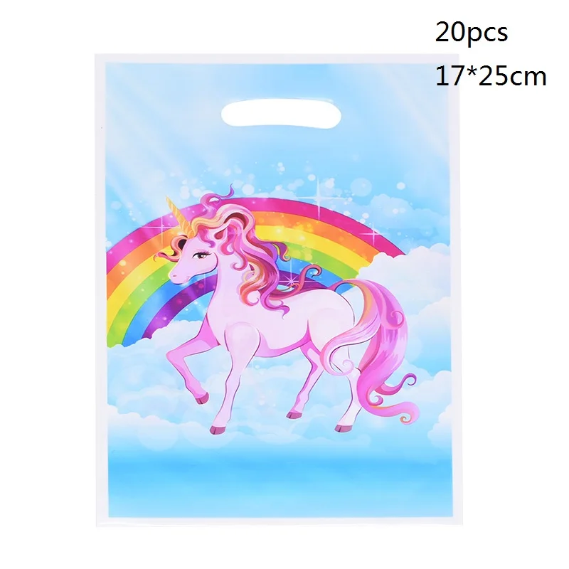 20pcs bags B01 5 шт./лот, модный браслет с единорогом, силиконовый браслет, гибкая упаковка, браслет на свадьбу, день рождения, подарок для детей - Цвет: 20pcs bags B01