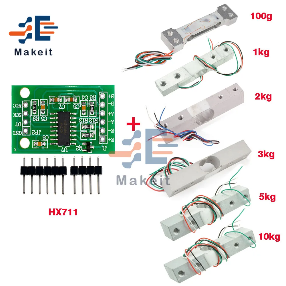 Модуль датчика веса HX711 AD 1 кг 2 3 5 10 100 г модуль датчик давления измерительные