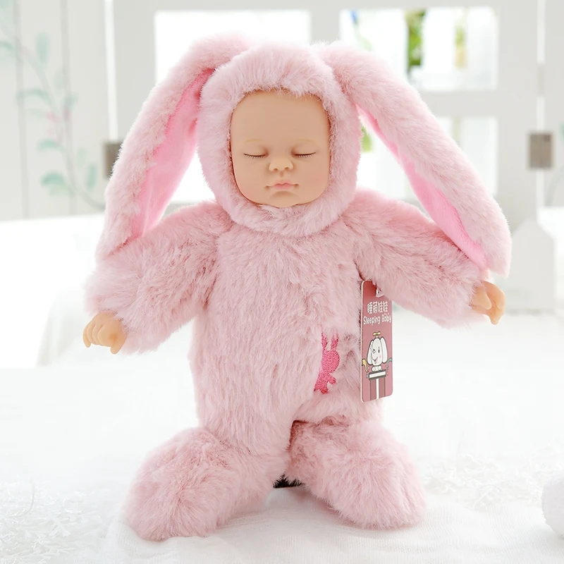 Темно-синий Kawaii куклы для девочек и мягкие ПВХ детские плюшевые игрушки для девочек Рождественский подарок высокое качество Bjd Bebe Кукла Reborn Детские игрушки - Цвет: Темно-синий