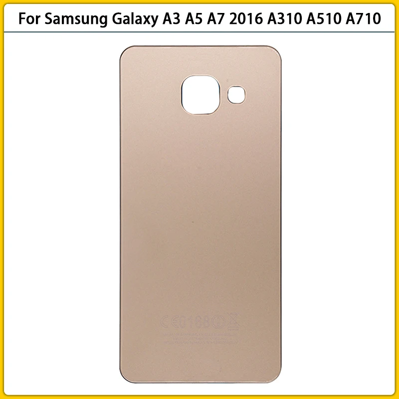 10 шт. новый задний корпус A310 для Samsung Galaxy A3 A5 A7 2016 A510 A710 Крышка батарейного отсека
