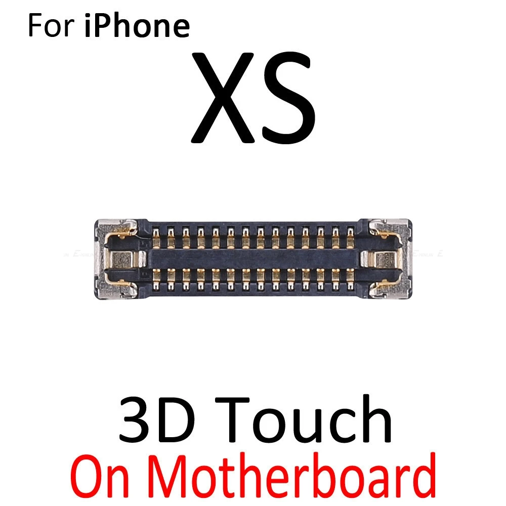 2pcs\lot Inline FPC Connector For iPhone X XR XS Max LCD Display 3D Touch Screen On Logic Motherboard Flex Cable Mian Board - купить по