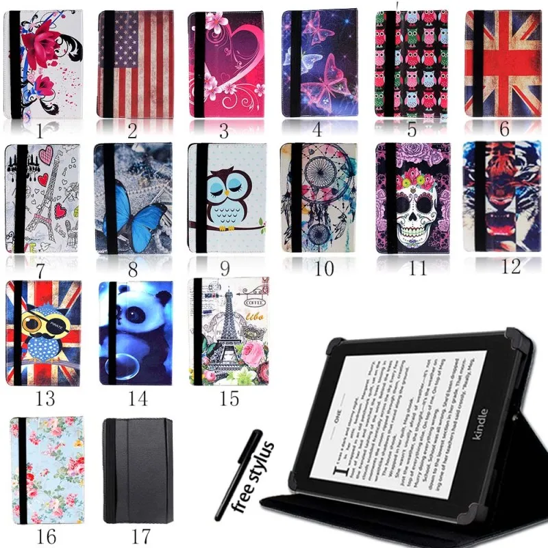Кожаный чехол подставка для планшета 4/5 // 7/8/9 Paperwhite 1/2/3/4 Fire HD 6 дюймов 4th/5th Gen|Чехлы