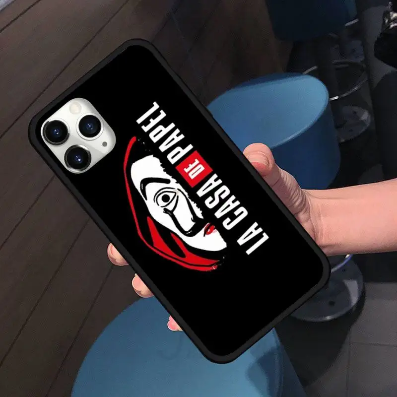 

Spain TV Money Heist House Paper Phone Case For iphone 7 8 12 11 XR XS pro Max Mini plus Soft silicone cover shell funda
