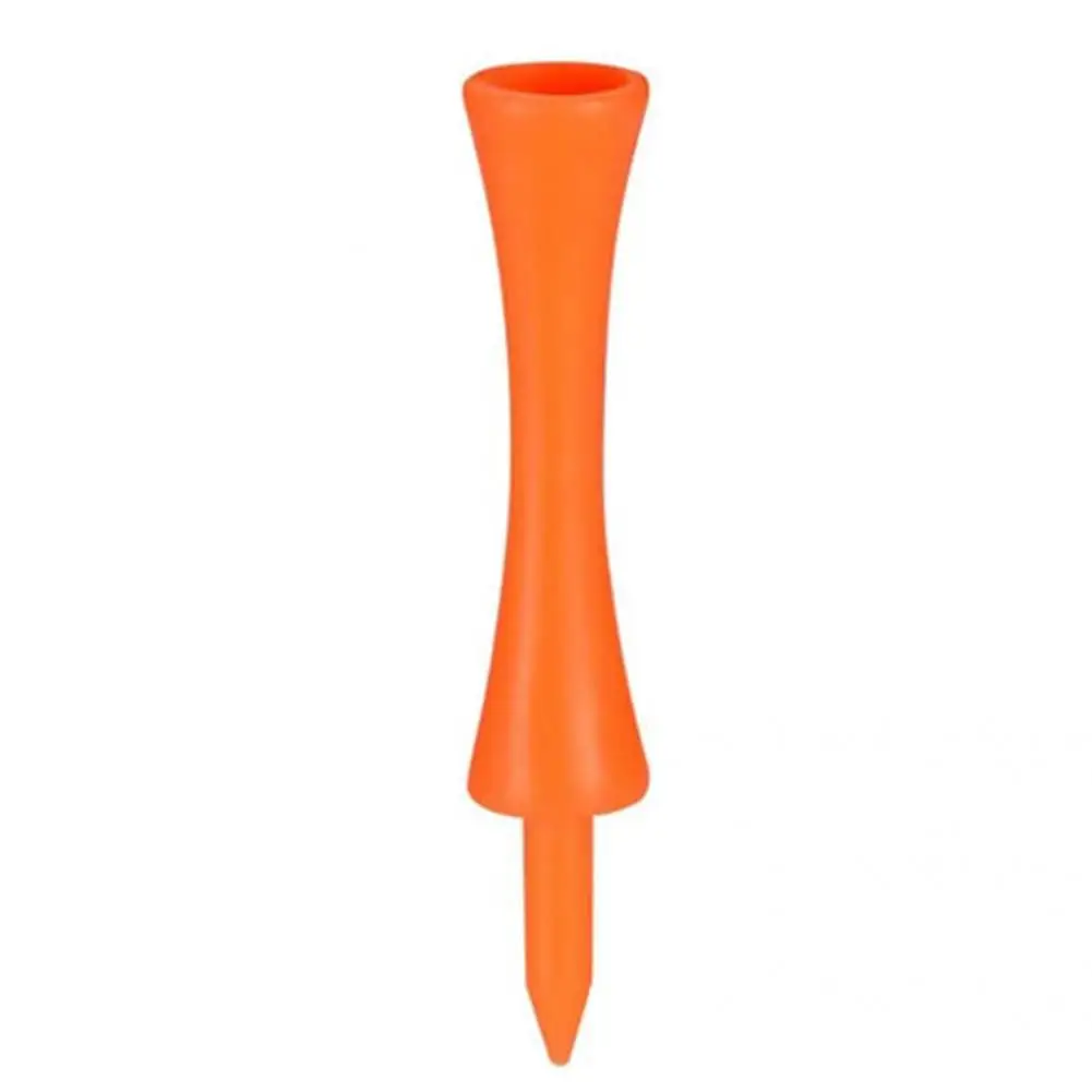 

100Pcs/Set Practical Plastic Golf Tees Wear-resisting Stable Creative 70mm Orange Plastic Golf Tees Sporting Devices for Home