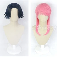 tokyo revengers sanzu haruchiyo cosplay pink wig hitto kakucho heat resistant synthetic hair hallowen party wigs a wig cap