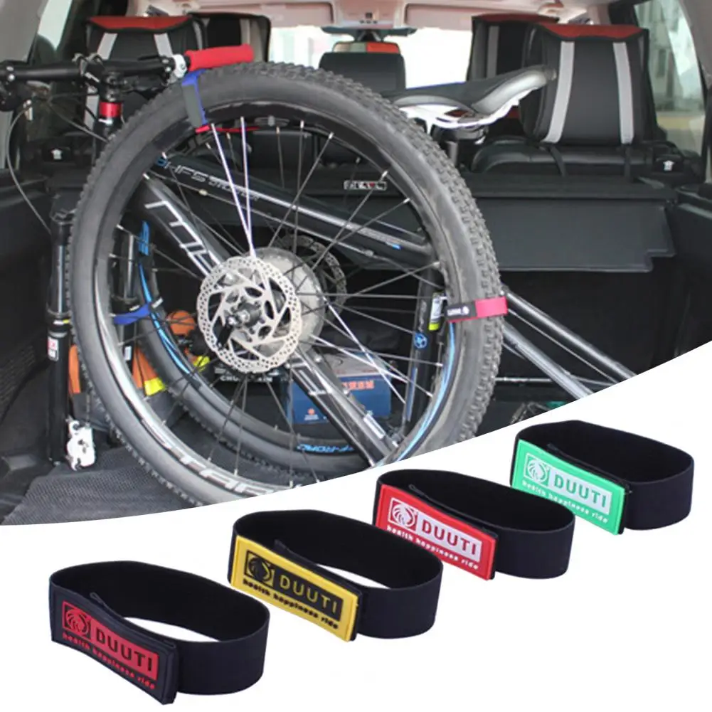 Portable 1 Pair Great High Elasticity Leg Bind Pants Strap Rubber Ankle Band Widely Use for MTB |