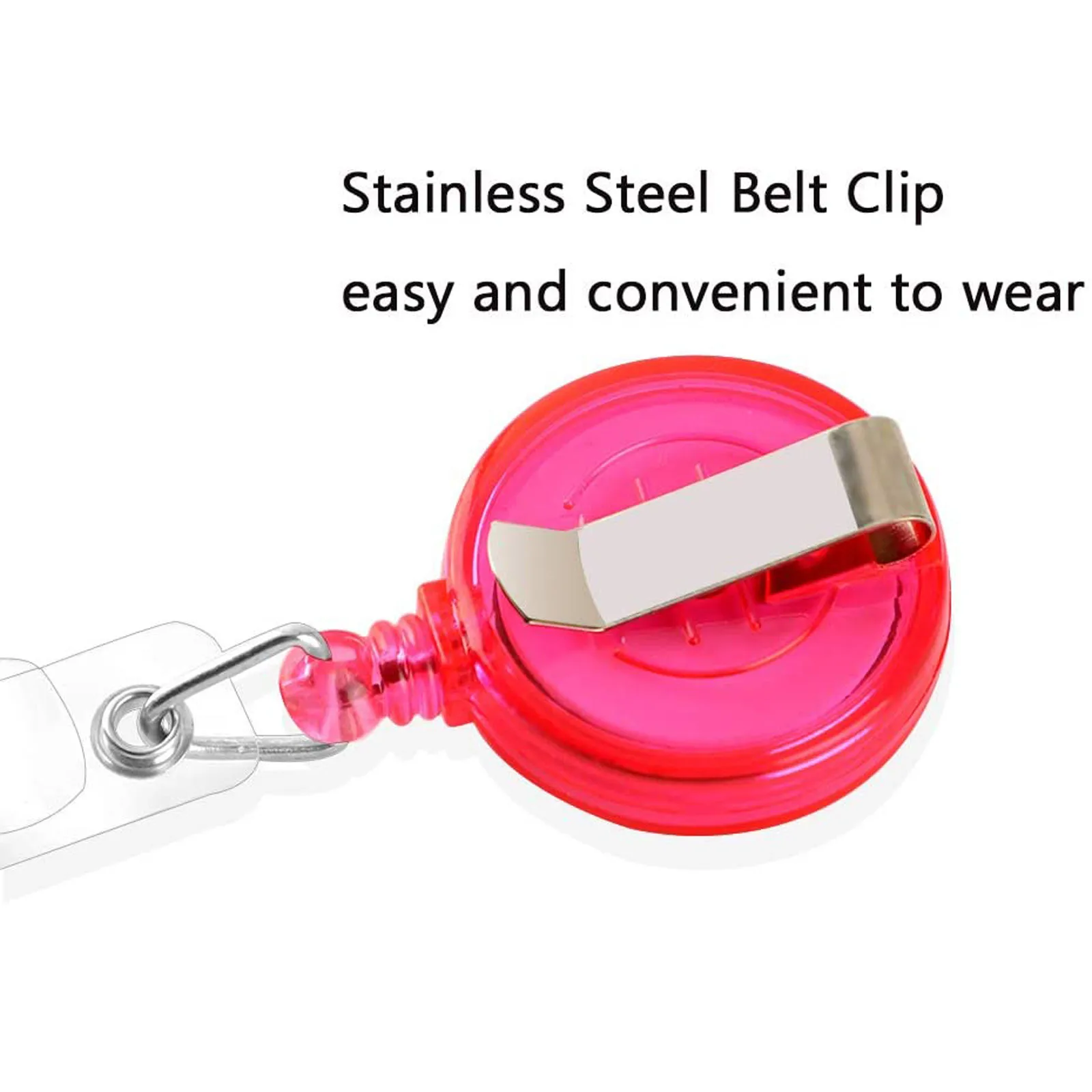 

12PC Retractable Badge Holder with Horizontal Card Holder for ID Cards