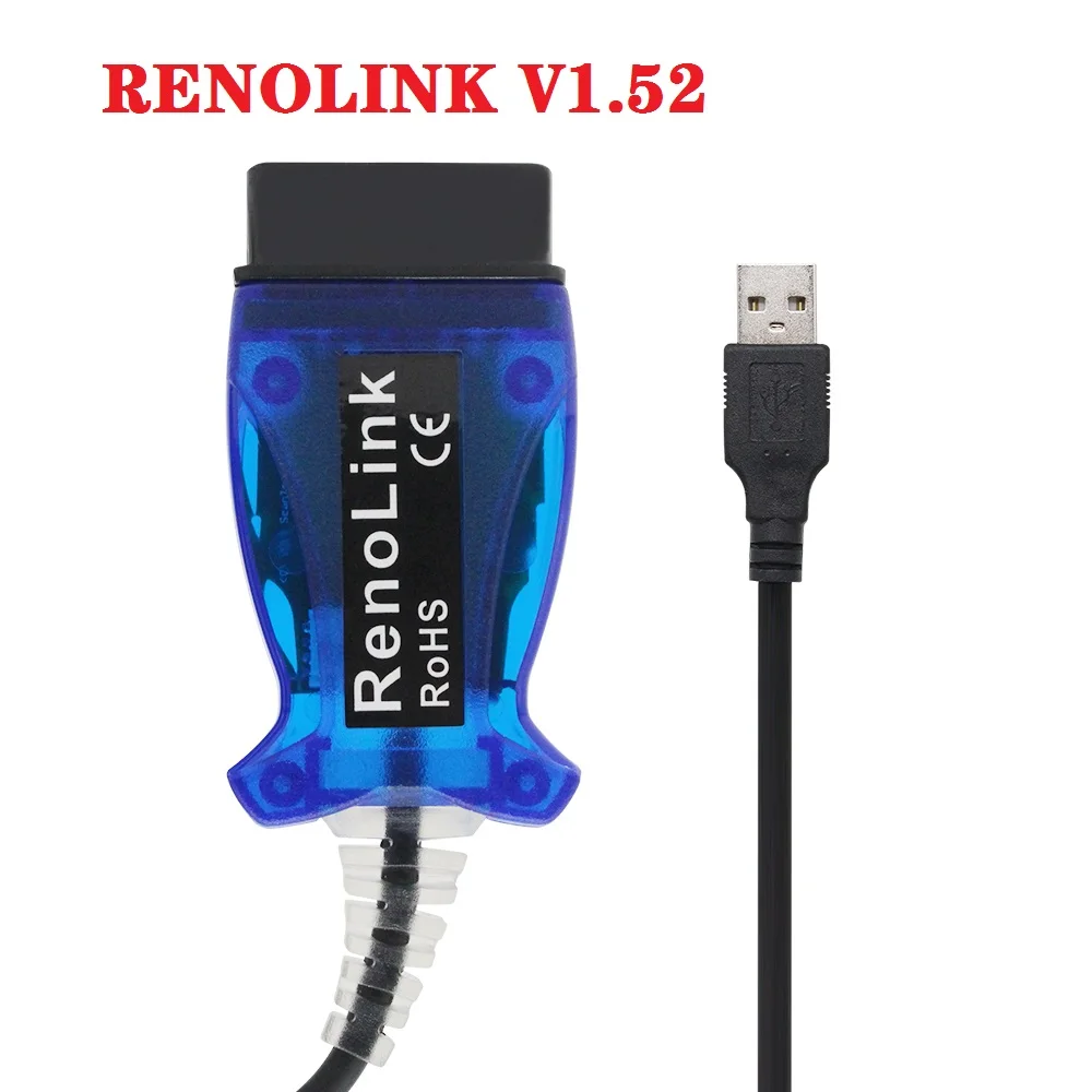 Новый диагностический интерфейс V1.87 V1.52 Renolink OBD2 для автомобилей Renault/Dacia