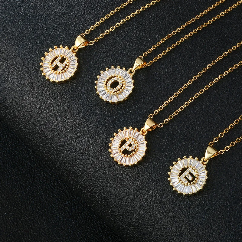 5 шт. Оптовая Продажа Модные Ювелирные изделия Алфавит 26 букв кулон Цирконий