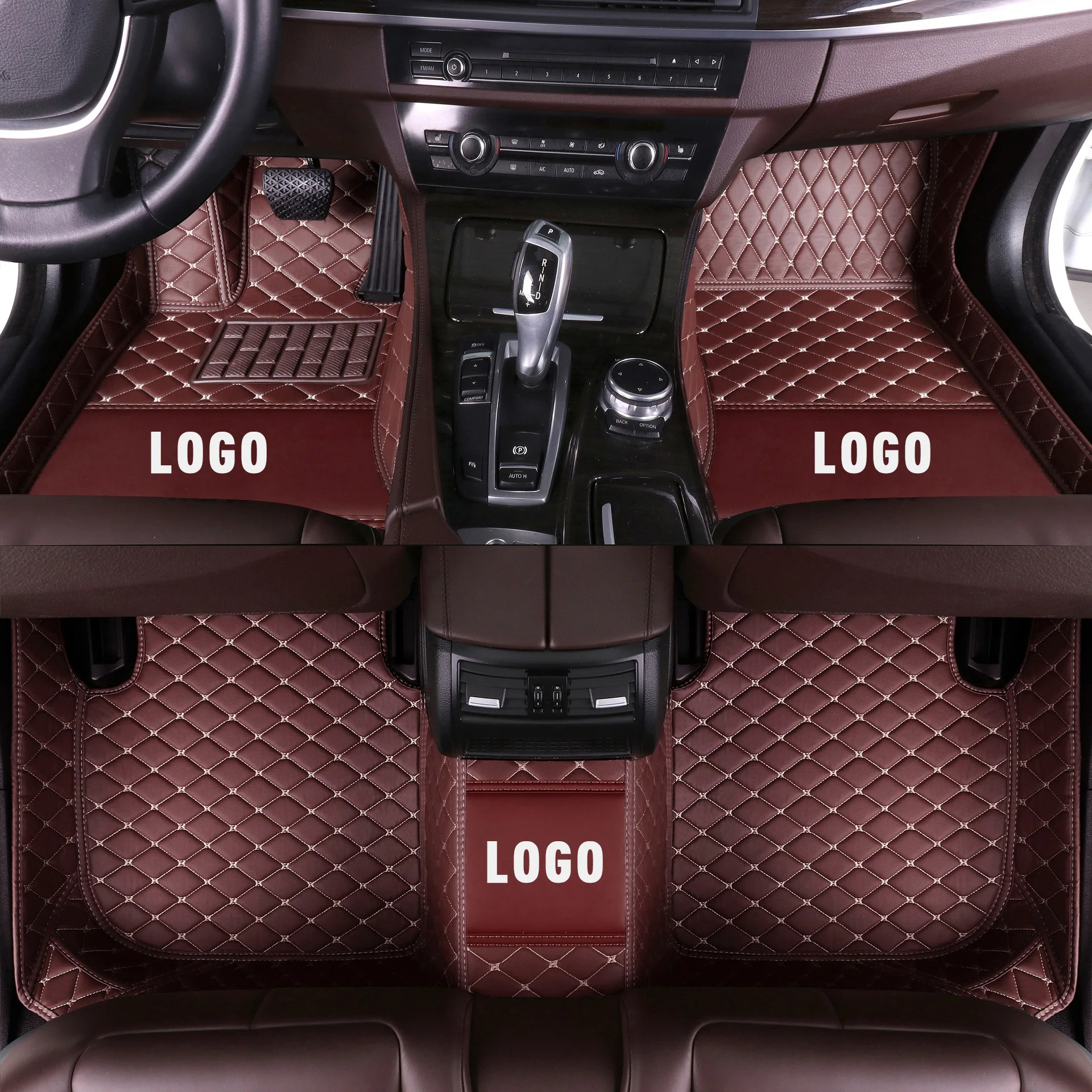 

Custom RHD&LHD Car Floor Mat Logo For Audi A6 c6 c7 avant 2020 2021 Year 5seat Accessories 3D XPE Waterproof Floor Mat Carpet