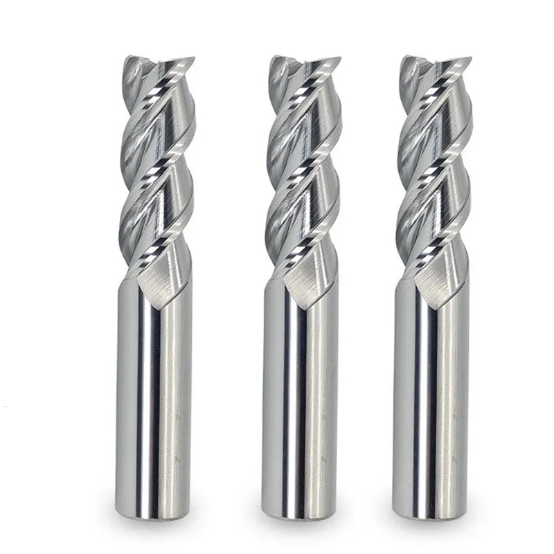 

1PCS Endmill Wood Cutter Aluminum Milling Tools HRC50 3 Flute Tungsten Steel Milling Cutter End Mill Aluminum Copper CNC Cutter