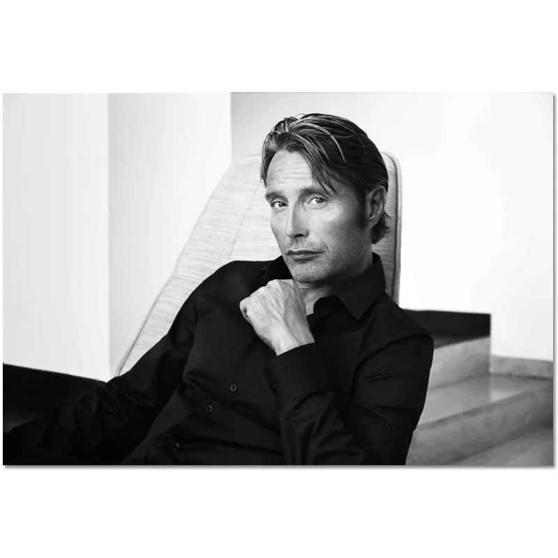 Новое поступление Постер Mads Mikkelsen на заказ украшение для дома модный настенный