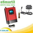 Регулятор заряда солнечной батареи eSmart3 MPPT, 60 А, 40 А, 12 В, 24 В, 36 В, 48 В, автоматическое входное напряжение 150 в, PV, подсветка, ЖК-дисплей, RS485, Wi-Fi, управление мобильным приложением