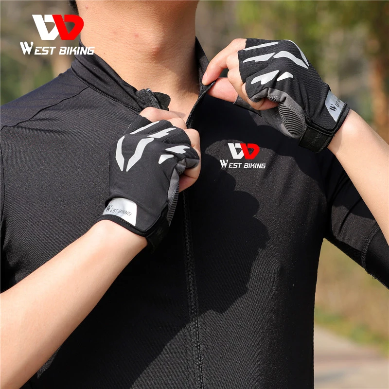 

Cycling Gloves Reflective Riding Shock-absorbing Short-finger Half-finger Gloves Spring And Summer Outdoor Sports Equipment