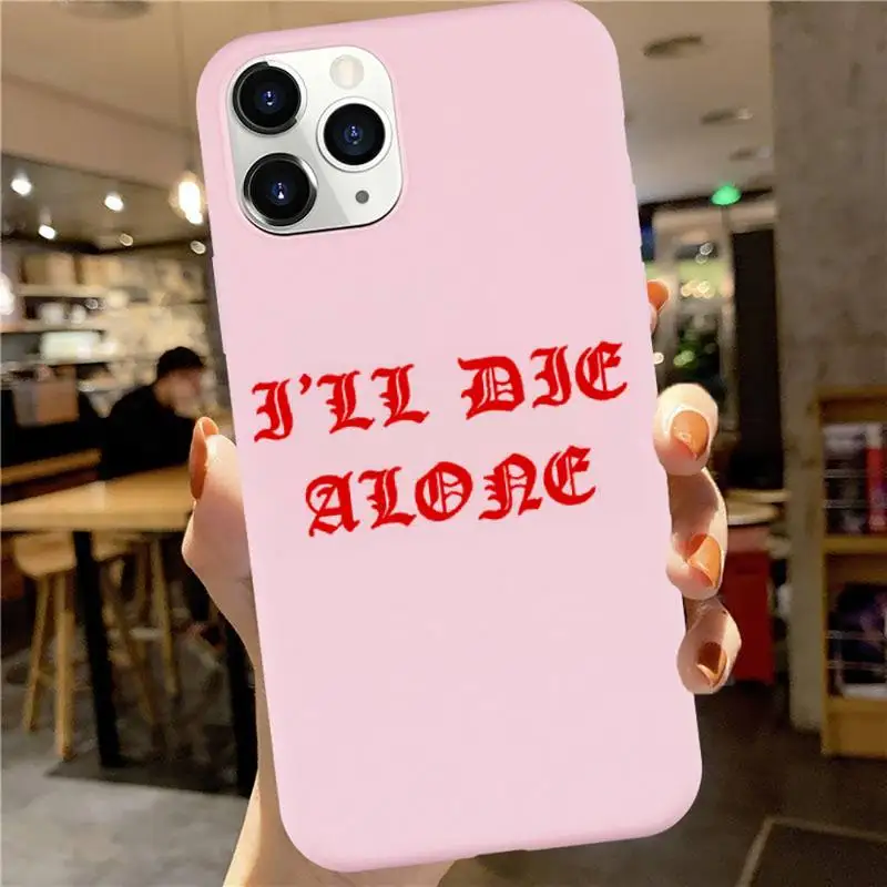 

Kanye PABLO Color text pattern Phone Case Pink Candy Color for iPhone 6 7 8 11 12 s mini pro X XS XR MAX Plus