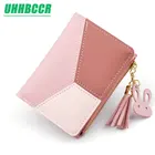 UHHBCCR геометрические женские милые розовые Кошельки Карманный Кошелек держатель для карт лоскутный кошелек женский модный кошелек для монет