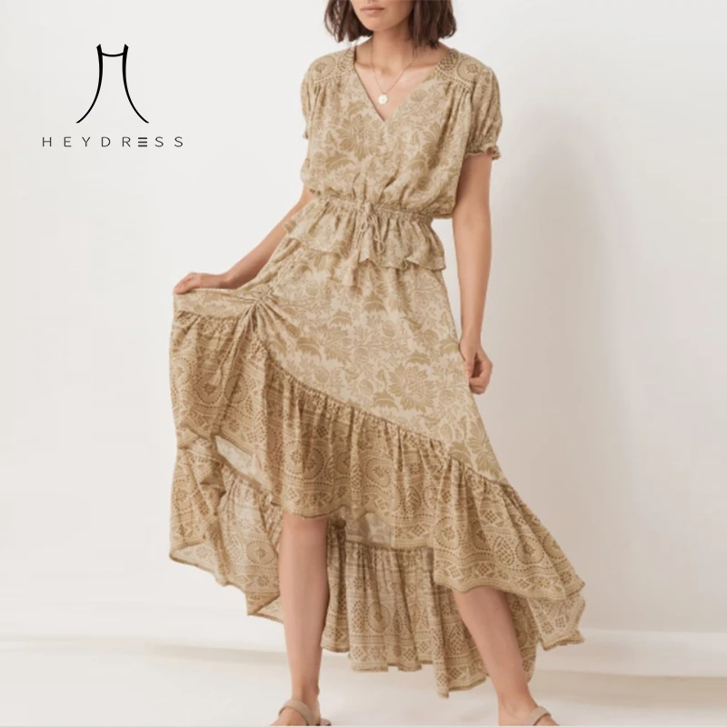 Женский костюм с цветочной вышивкой Heydress белый винтажный эластичный блузкой