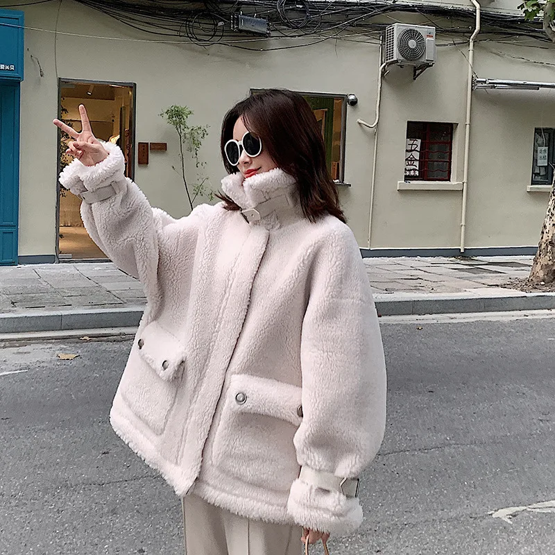 Женская зимняя куртка из искусственного меха новинка 2021 осенне-зимнее пальто