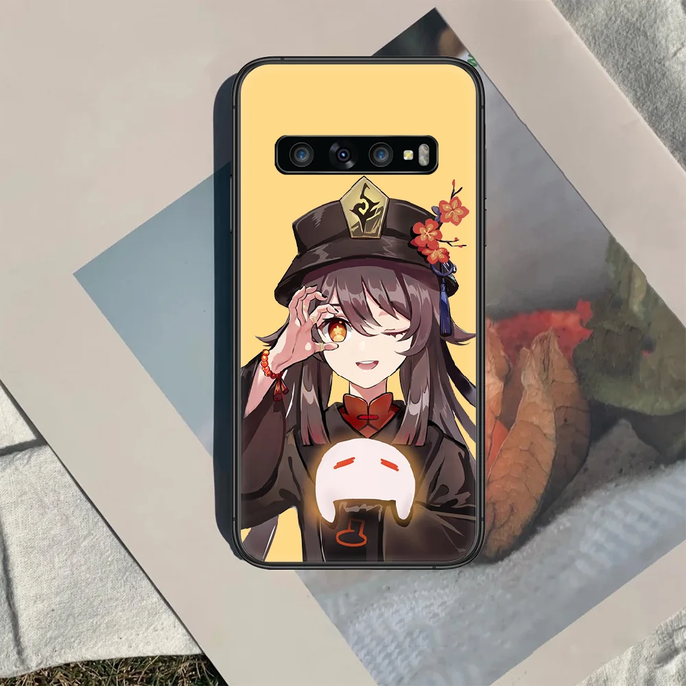 

Genshin Impact hutao Phone Case Cover Hull For Samsung Galaxy S 7 8 9 10 e 20 FE edge uitra plus Note 9 10 20 black Cell Pretty