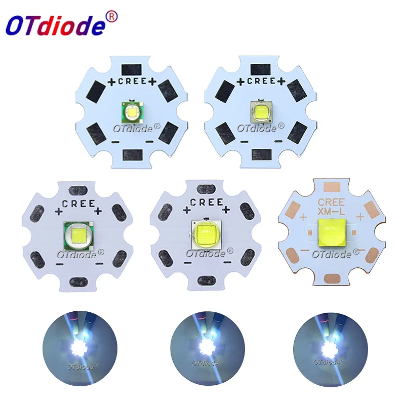 Светодиодный бусины 3W 5W 10W 18W светильник 3V 6V XPE 5050 XML2 XHP50 T6 холодная белая лампа DIY