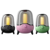 respiratory lamp bluetooth speaker wireless subwooofer colorful led night light small audio