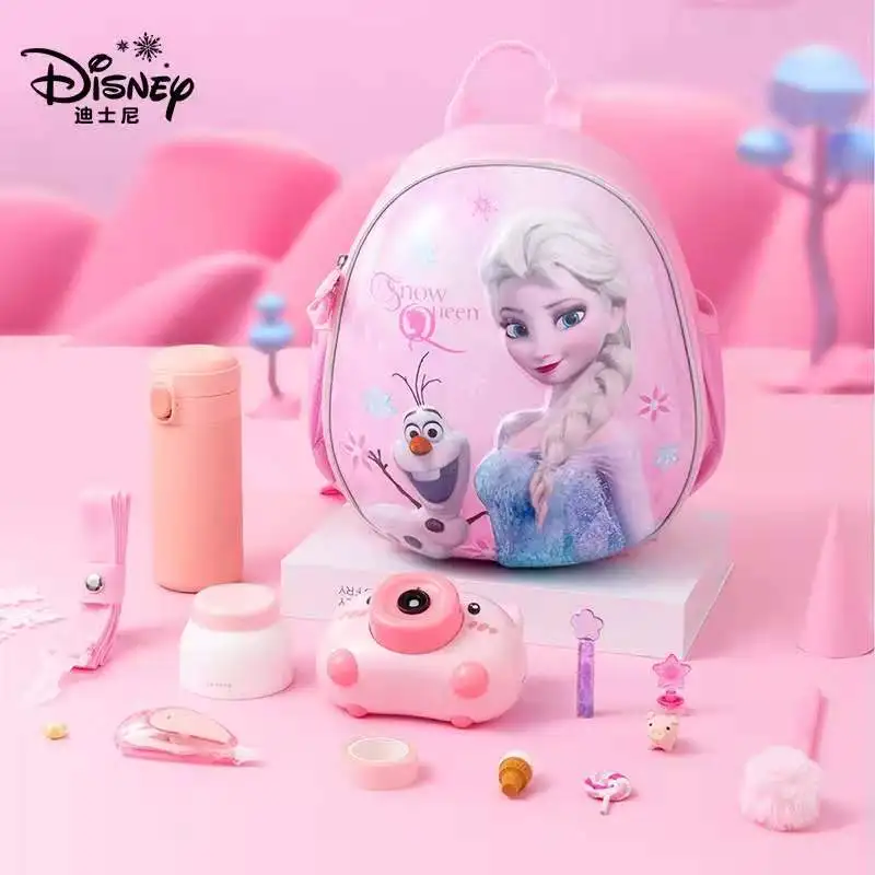 Disney Frozen School Bags for Girls Elsa Anna kindergarten backpack suitable Girls 2-6 years super light water proof mochilar