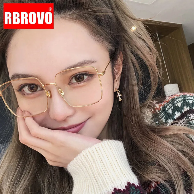 RBROVO 2021 квадратная большая оправа солнцезащитные очки женские брендовые