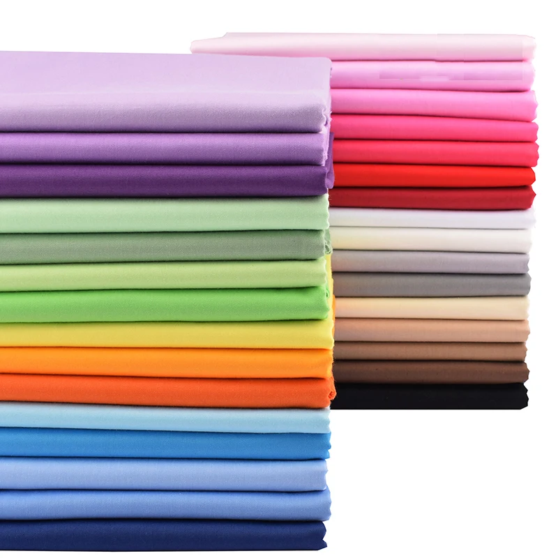 Chainho 32 однотонная серия набивная саржевая хлопковая ткань Лоскутная Ткань сделай