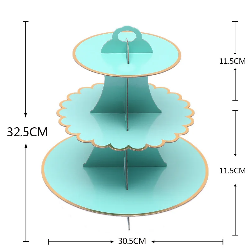 1 шт. 3-слойный одноразовый круглый кекс десерт сделай сам картон поделка песок