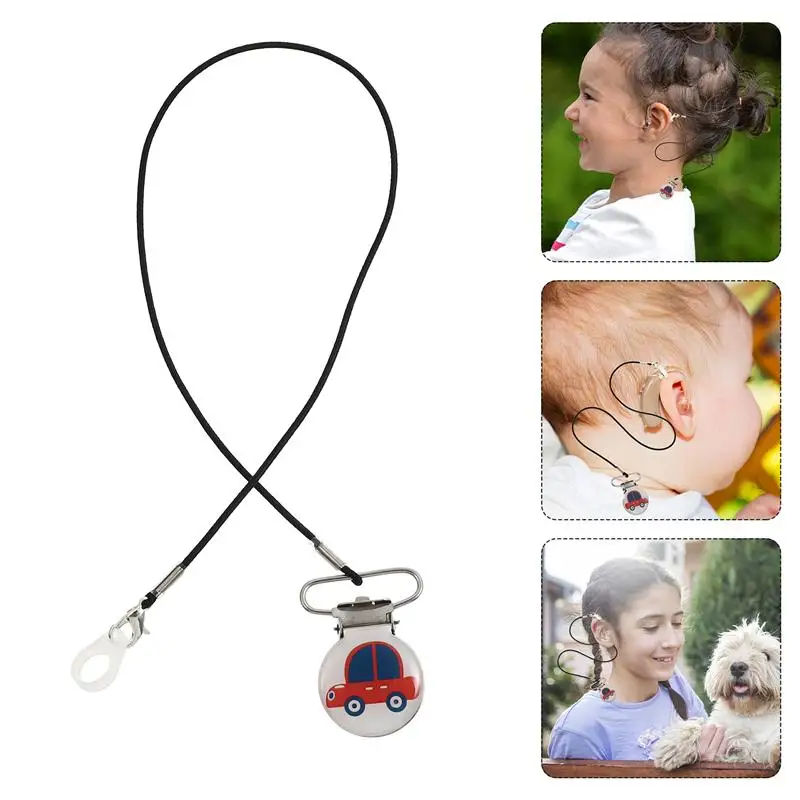 

Hearing Aid Clip Protector Holder Hanging Rope Adorable Corded Lanyard Clip Rope