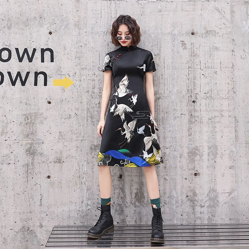 Восточное платье вьетнамская одежда китайское Qipao азиатская винтажное Ципао