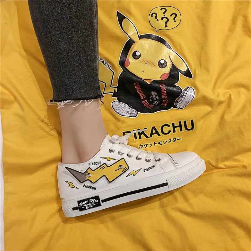 

2020 Fashion Cartoon Women's Flat-soled Sneakers Women Canvas Shoes Fashion Vulcanize Shoes Canvas Lace-Up Hand-Painted Shoes
