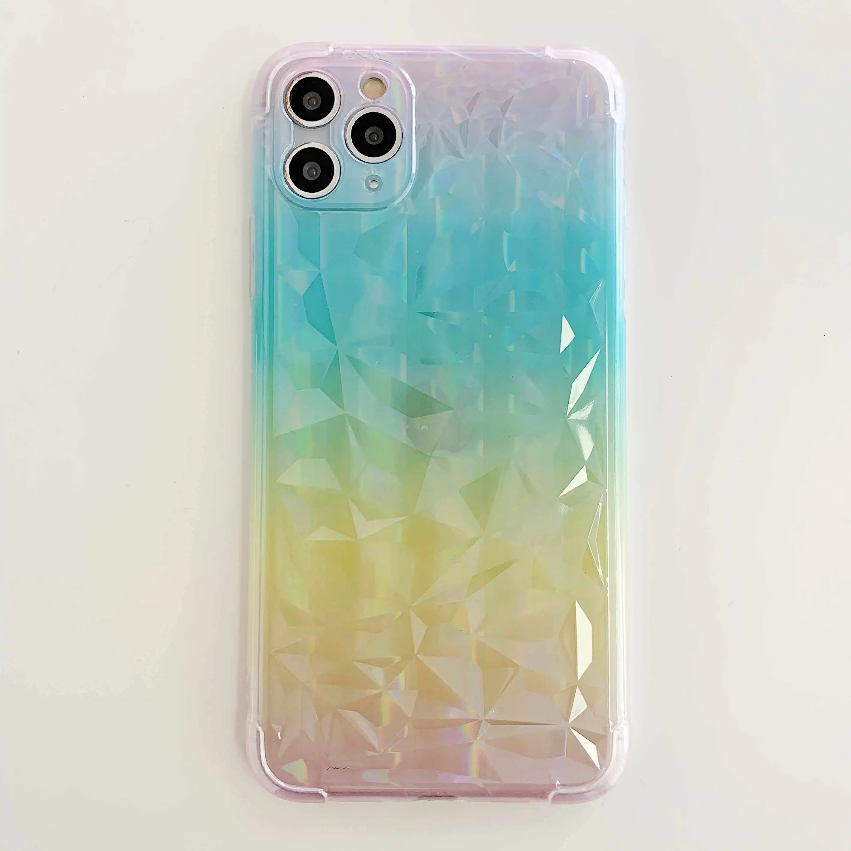Алмазный Узор Радужный лазерный защитный чехол для i Phone 11 Pro 7 8 plus X XR XS Max Чехол