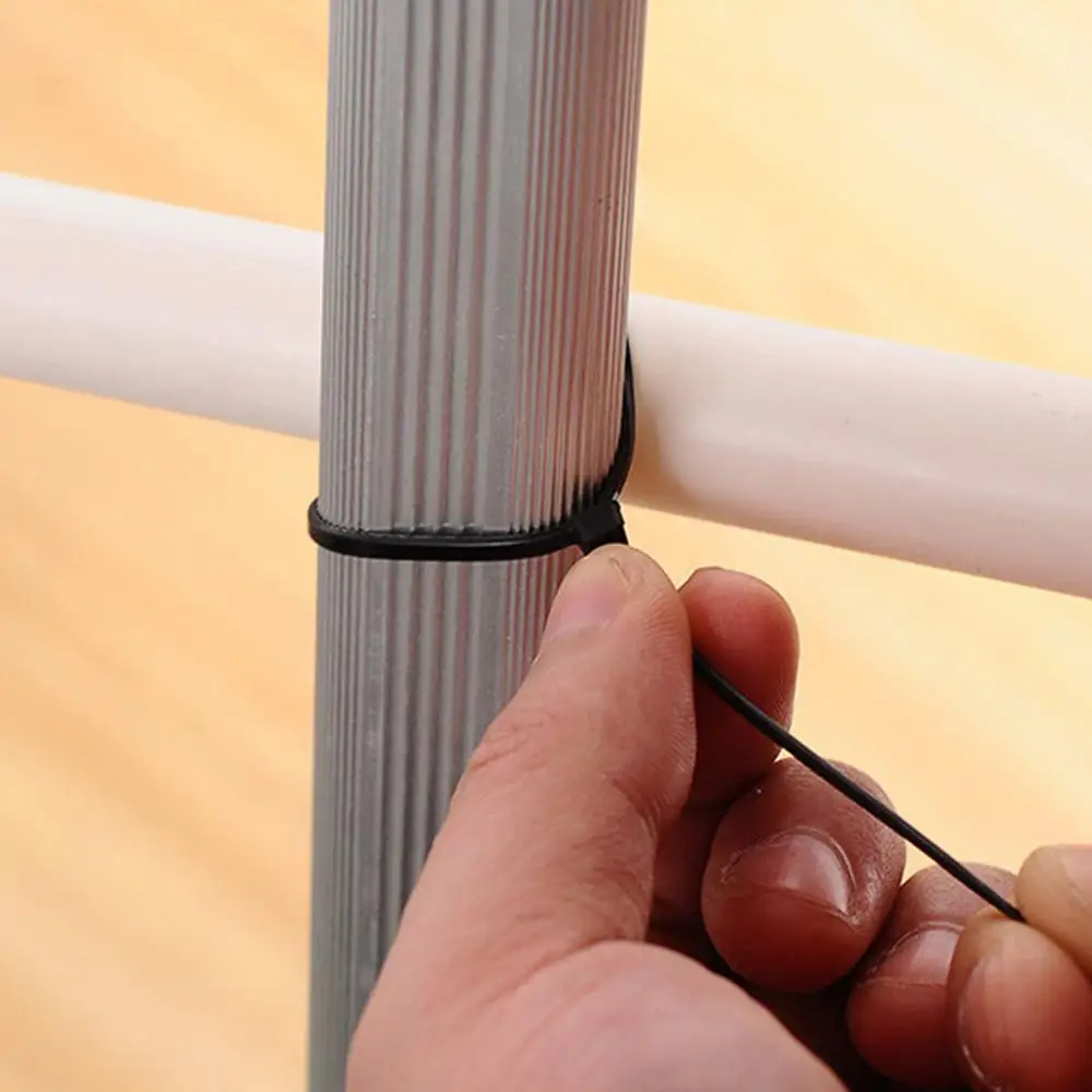 200 мм самоблокирующиеся Нейлоновые кабельные стяжки 8 дюймов 100 шт пластмассовая