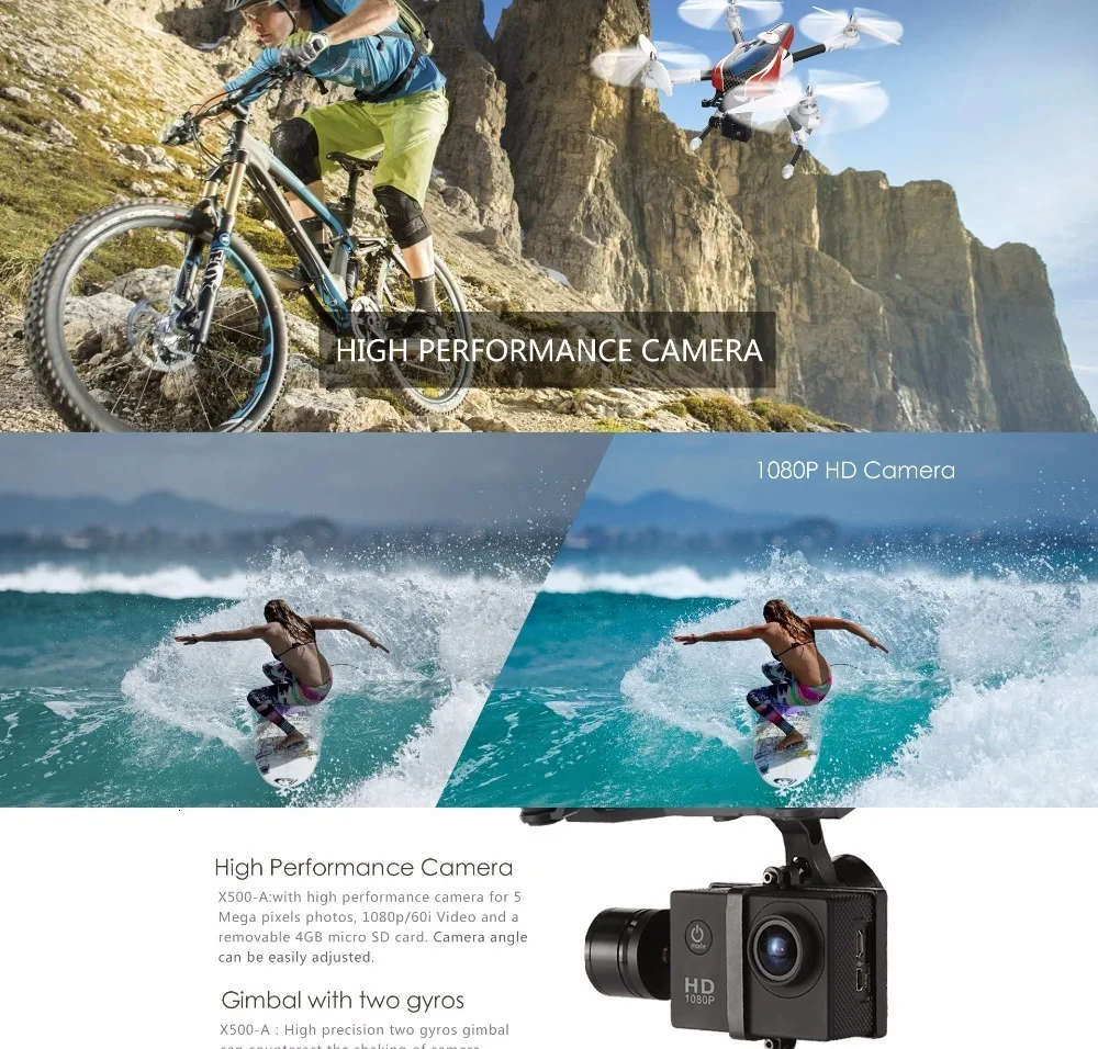 WLtoys XK X500 HD аэрофотосъемка беспилотный gps автоматический возврат воздушного давления фиксированная модель дистанционного управления летательный аппарат