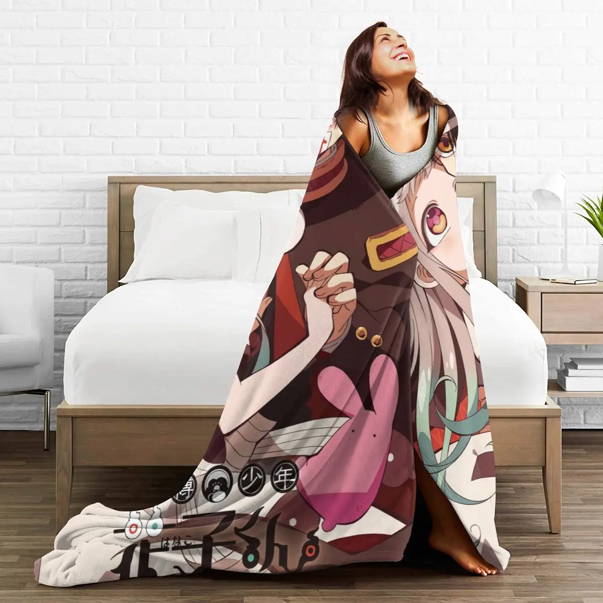 

Ultra Soft Sofa Blanket Cover Blanket Cartoon Cartoon Bedding Flannel plied Sofa Bedroom Decor for Children and Adults Black