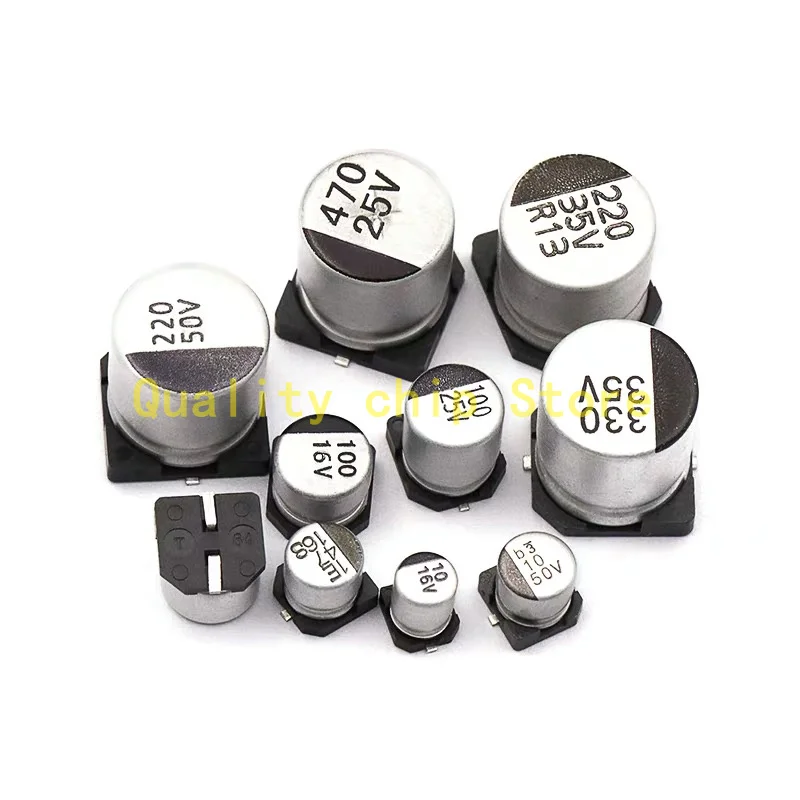 20pcs SMD Electrolytic capacitor aluminum 35V 50V 63V 1UF 2.2UF 3.3UF 4.7UF 10UF 22UF 33UF 47UF 100UF 220UF 330UF 470UF 1000UF