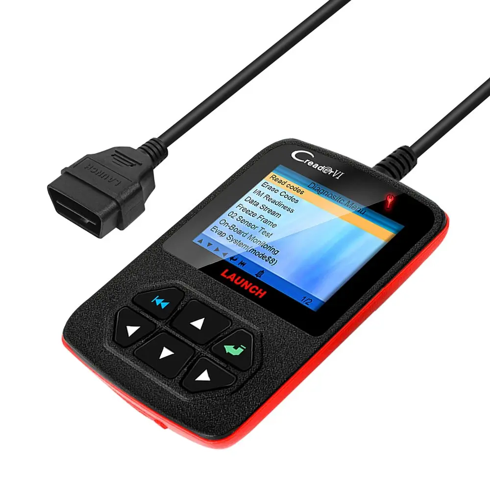 Launch Creader VI код считыватель код сканер OBDII порт с полноцветным ЖК-экраном диагностический инструмент