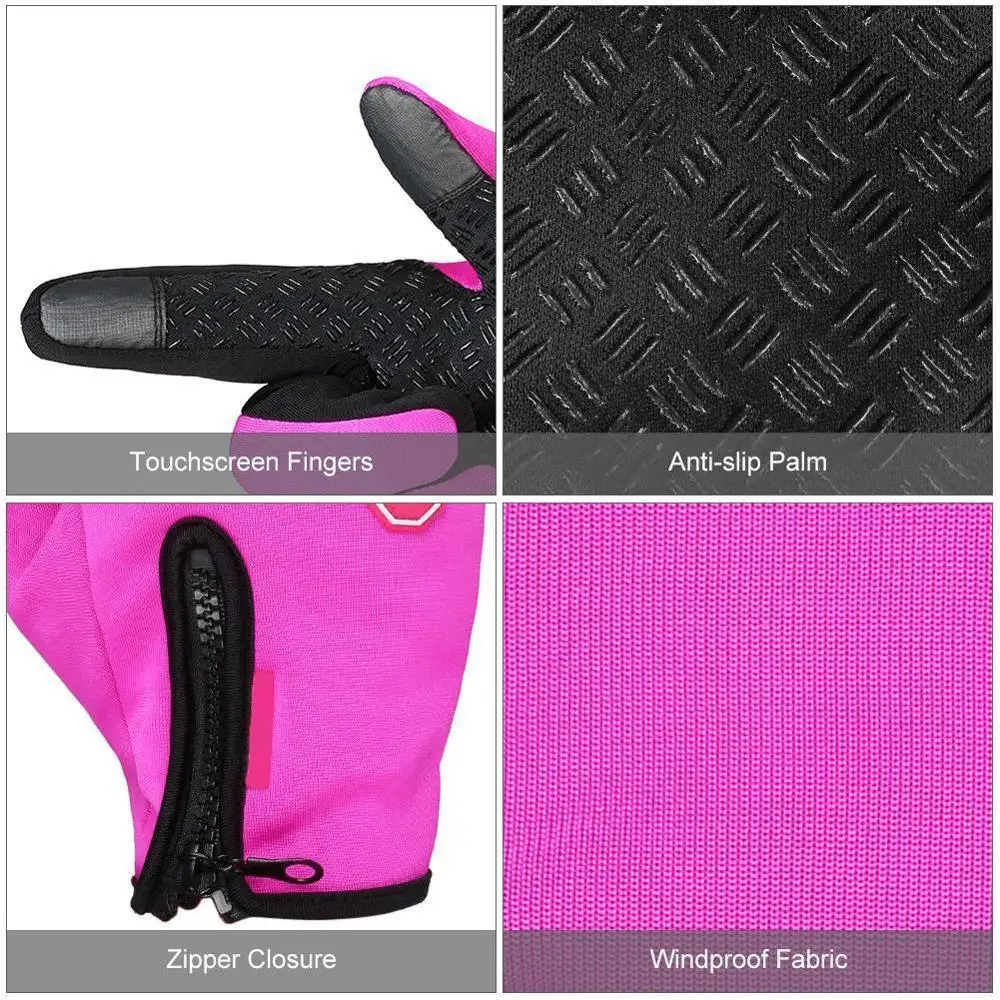 

Unisex Touchscreen Winter Thermal Warm Cycling Bicycle Bike Ski Outdoor Camping Hiking Motorcycle Gloves Sports Full Finger