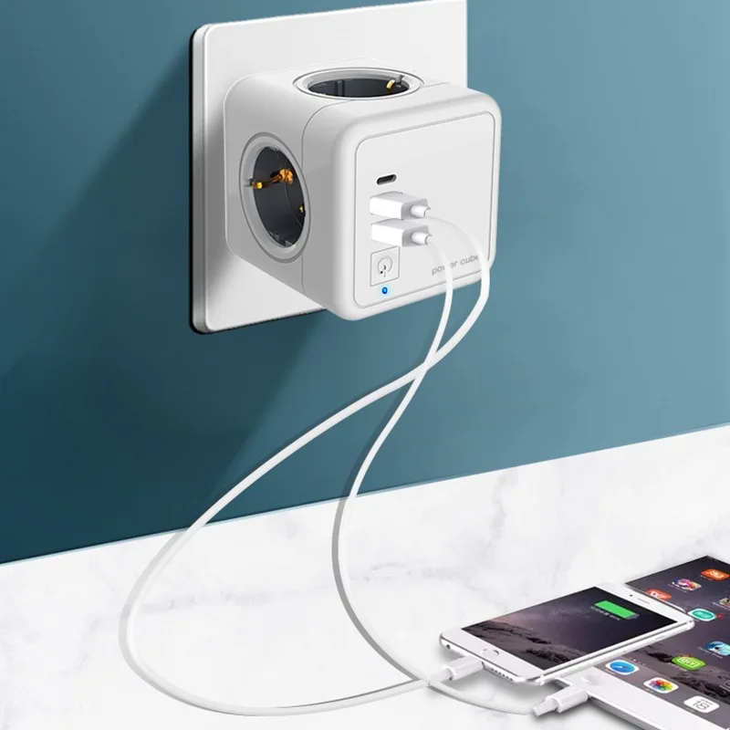 

Сетевой удлинитель с 4 розетками, 2 USB-порта, 1,5 м
