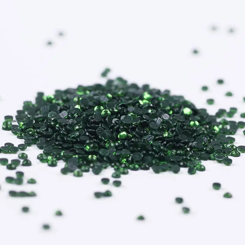 Зеленый цвет 2 мм плоские круглые акриловые стразы 3D украшения для