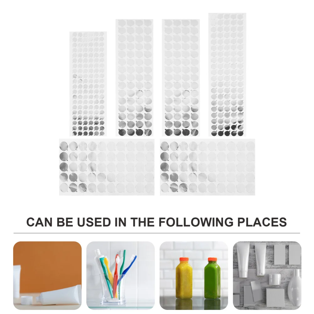 

6 Sheets Cosmetic Bottle Sticker Body Lotion Sealing Sticker Foil Film Stickers