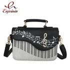 Женская мини-сумка с вышивкой, Повседневная Сумочка-клатч в форме пианино