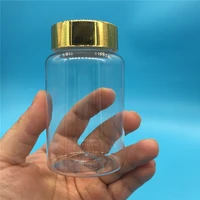 30pcs 80ml 100ml 120ml 150ml 4oz transparent plastic empty bottle powder pill candy bath salt with sealing paste empty container