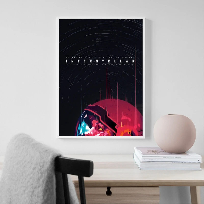 Фон для детских фото Картина на холсте картина красный Прохладный Темная ночь