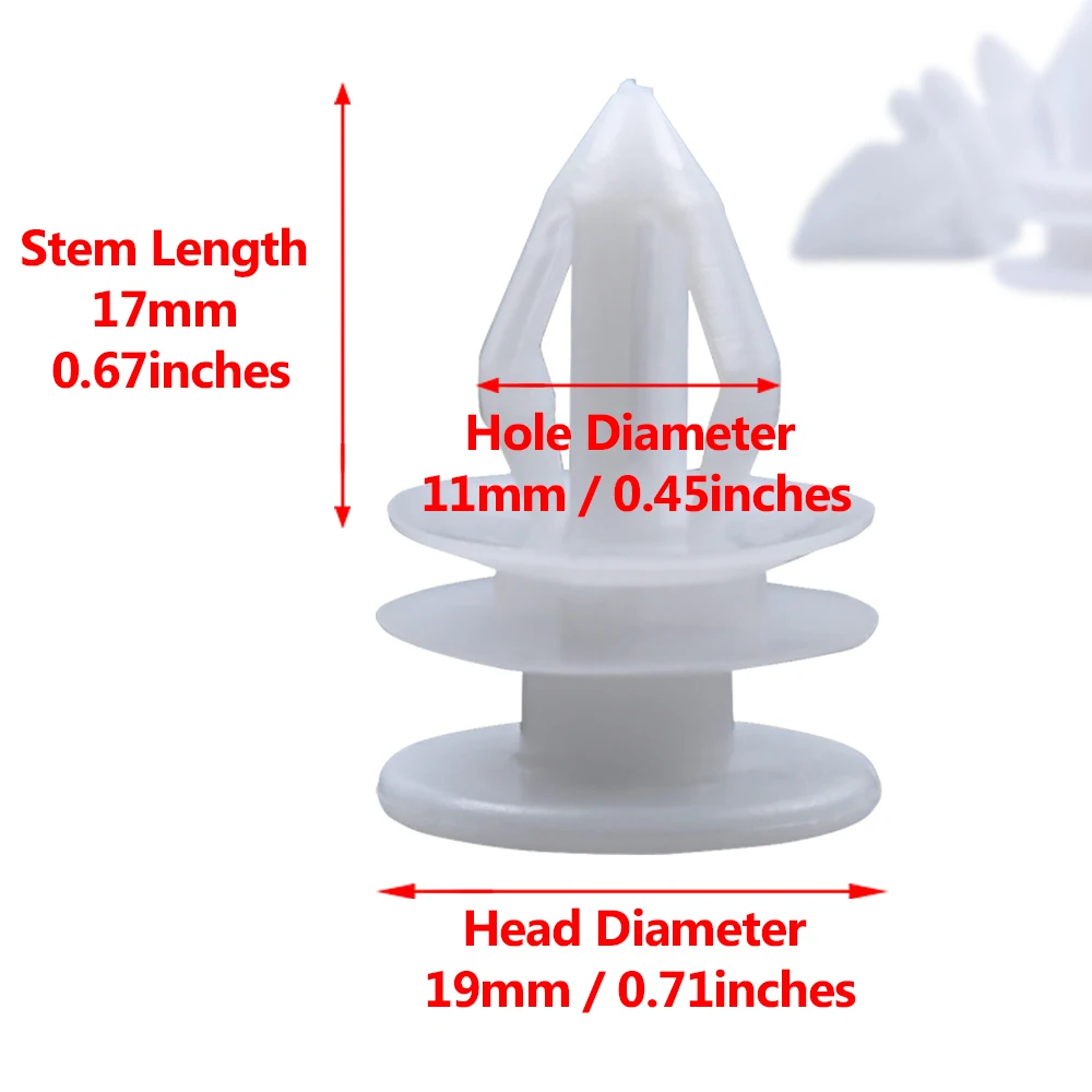 Partsworld 20 шт. дверная отделка панели фиксатор зажимы Крепеж заклепки булавки для