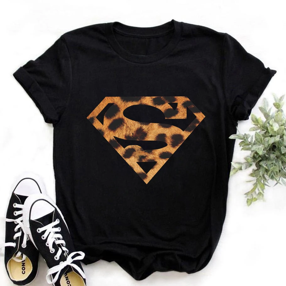 Новое поступление летняя женская футболка FIXSYS с леопардовым принтом черепа