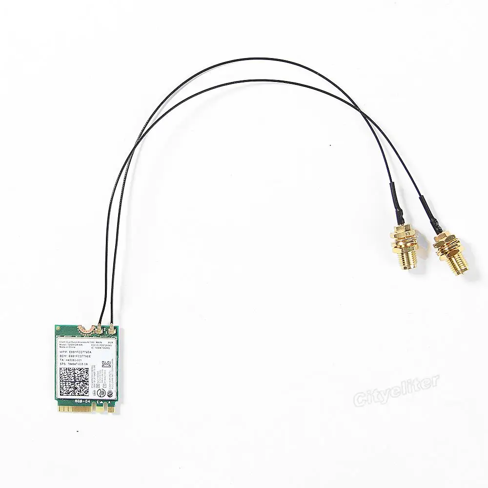 

NEW Dual band 5dbi Wireless WiFi Antenna RP-SMA + MHF4/IPX Pigtail Cable for NGFF M.2 Card Intel AX210 AX200 9260 3G/4G Module