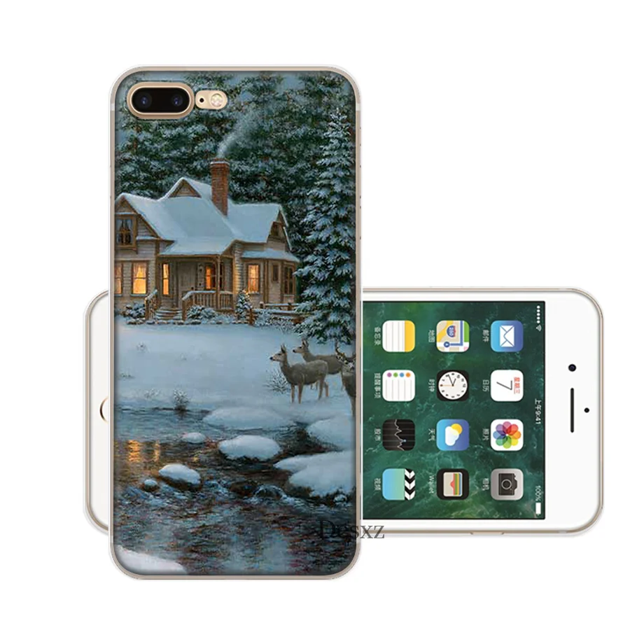 Чехол для телефона пейзаж зимний свет снег iPhone 5 5s Se 6 6s 7 8 11 Pro X XS XR Max |